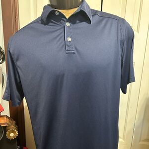 Callaway Mens XL Blue/Pink Short Sleeve Polo